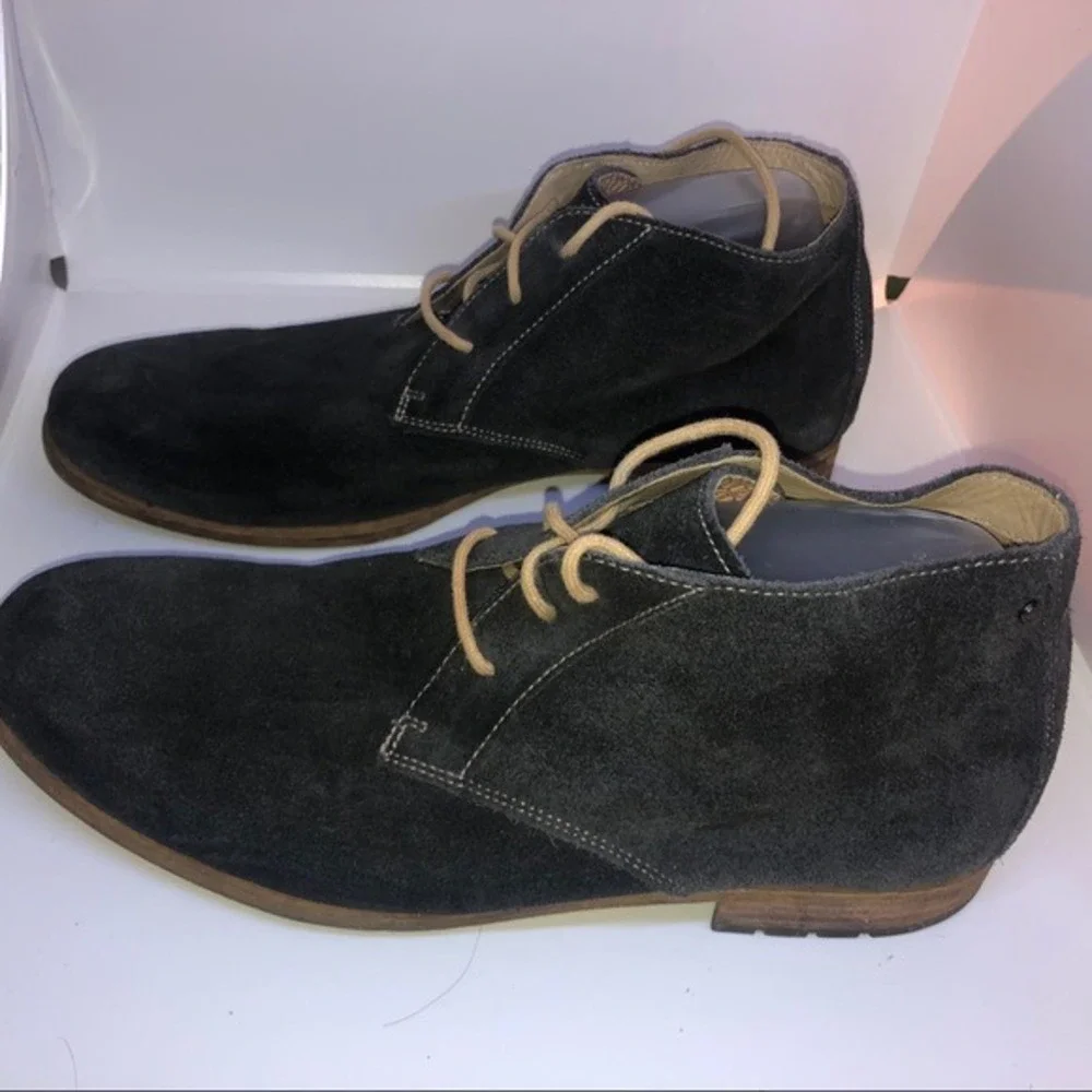 Rockport Black Lace Up‎ Leather Ankle Boots Men's 11.5